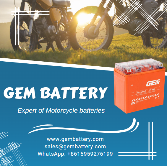 Motorradbatterie mit schnellem Motorstart