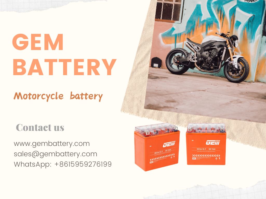 wartungsfreie Motorradbatterie