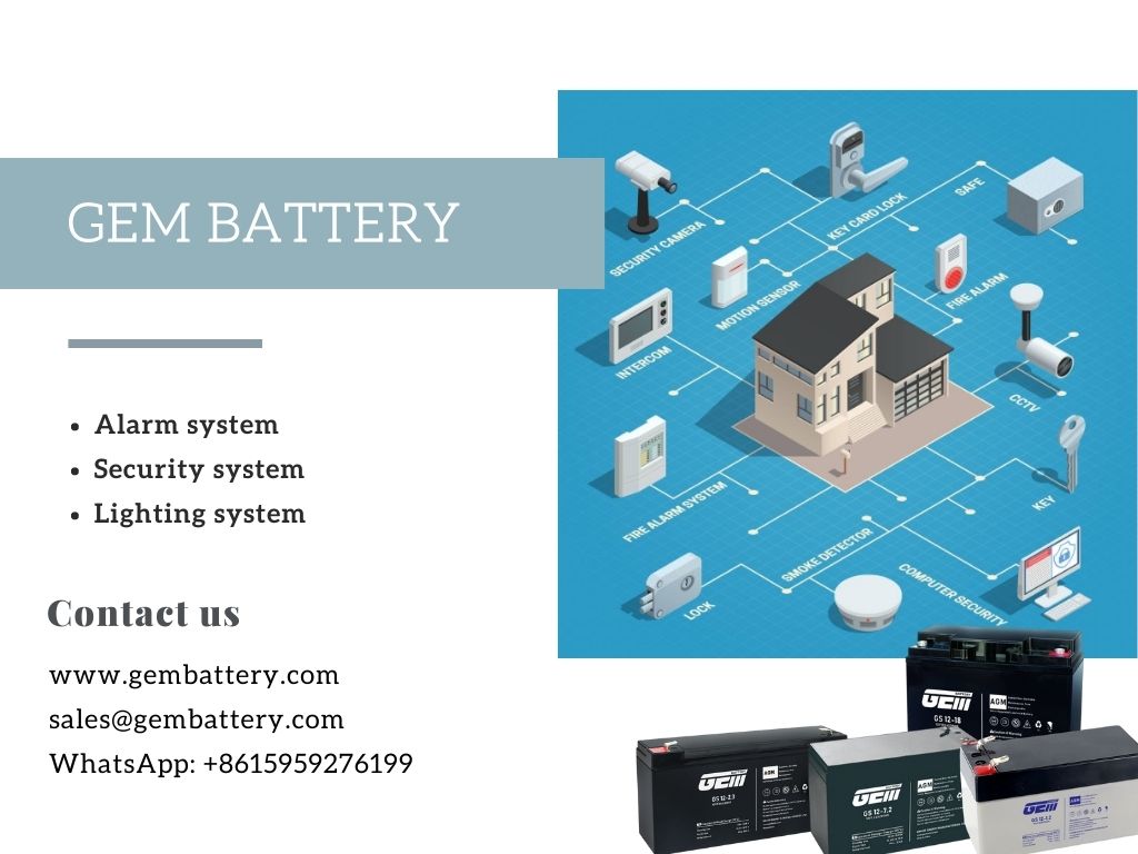 12-V-Batterie für Haussicherheitssysteme