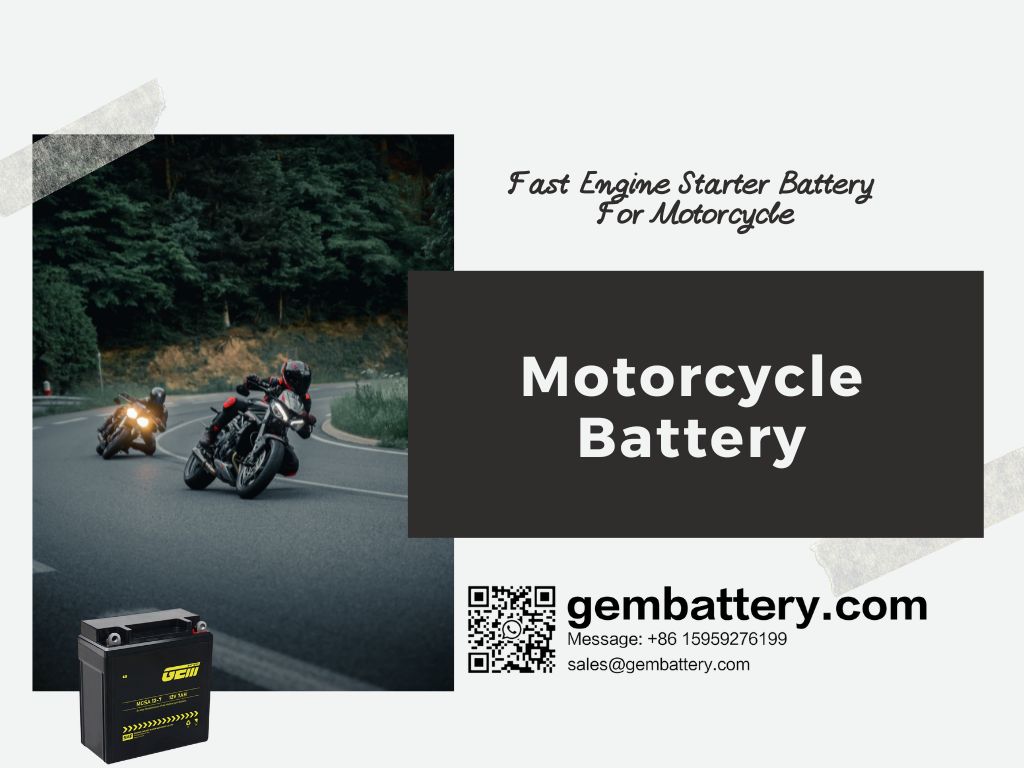 Schnelle Starter-Motorradbatterie