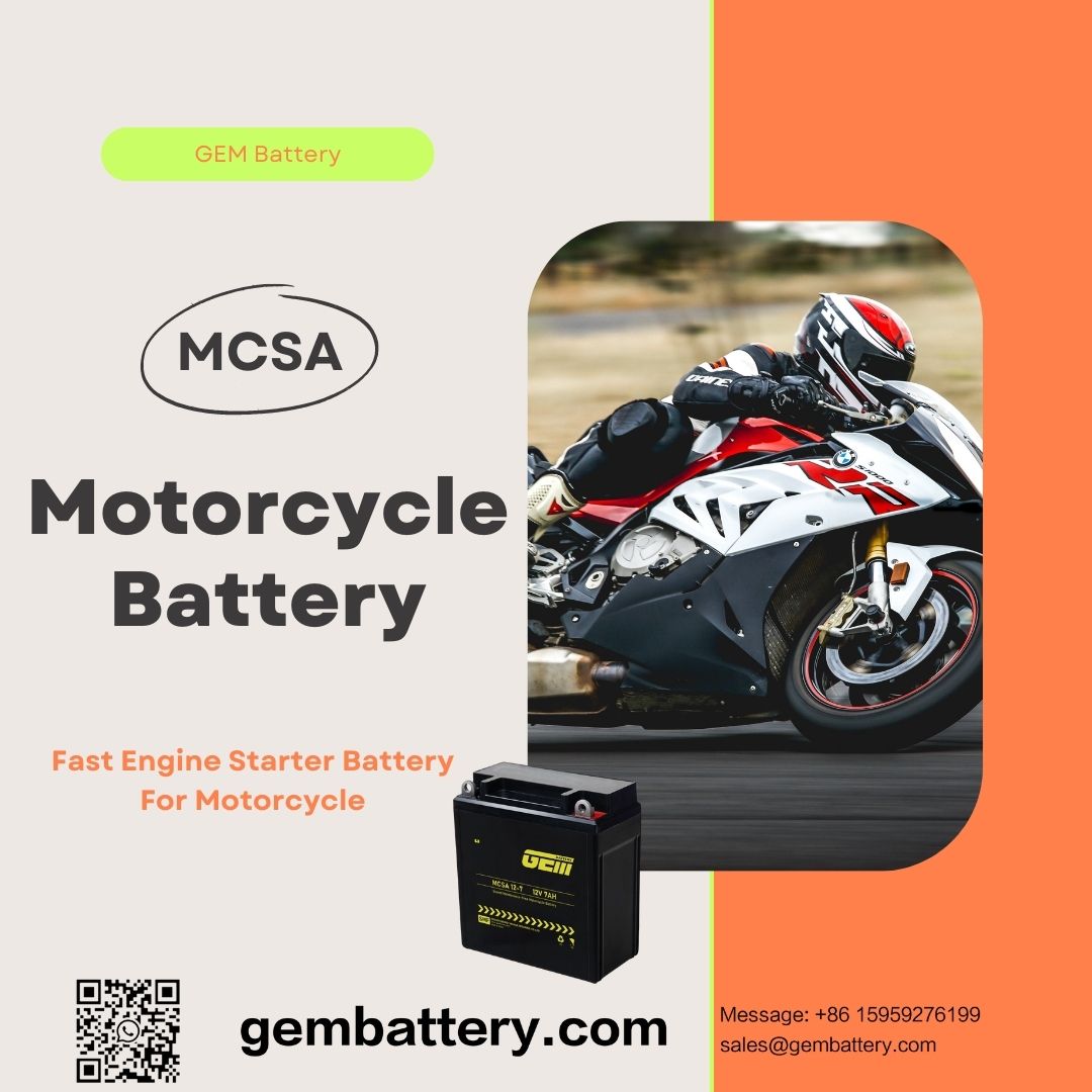 Motorradbatterie