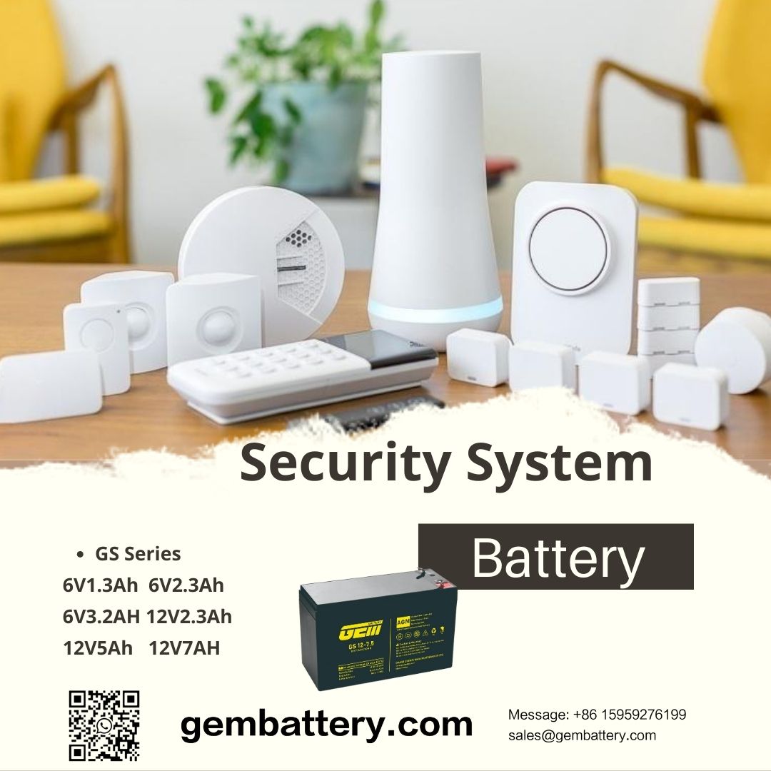 Batterien für Sicherheitssysteme