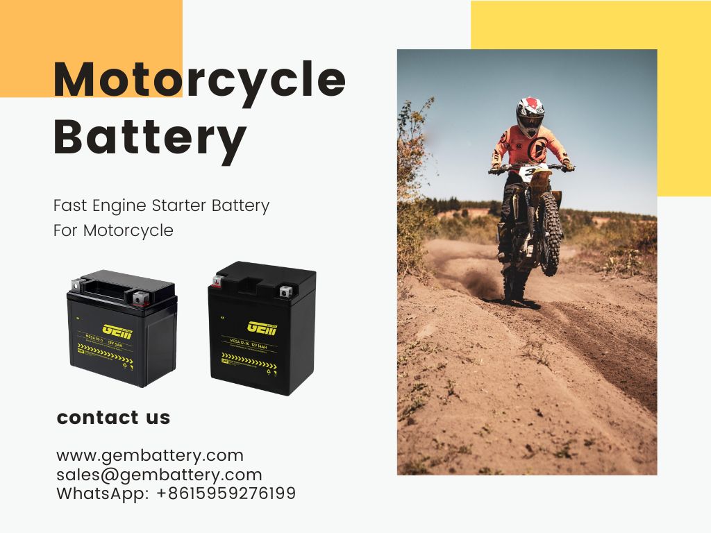 Motorradbatterie