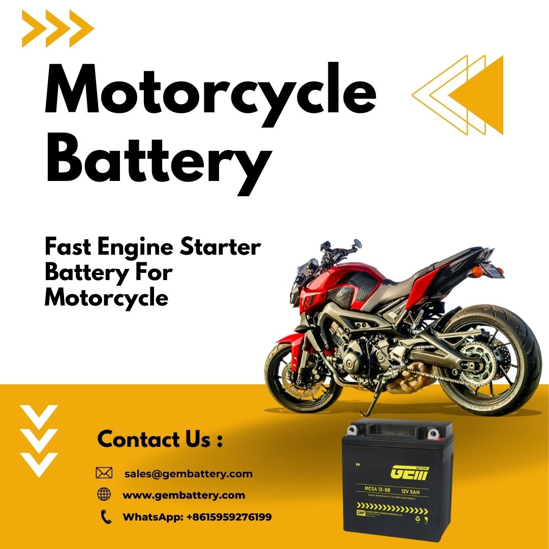 Motorradbatterie