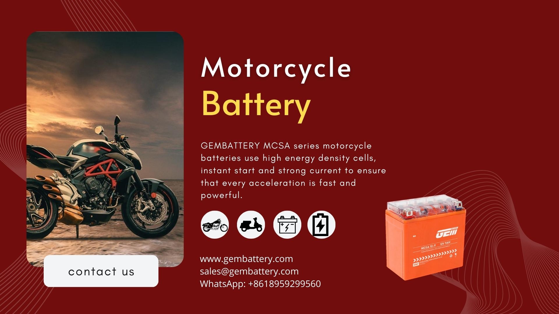 motorcycle battery manufacturer