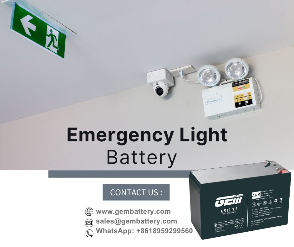 emergency light battery