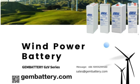 GEM-Batterien bieten langanhaltende Energieunterstützung für Windmühlenbasen