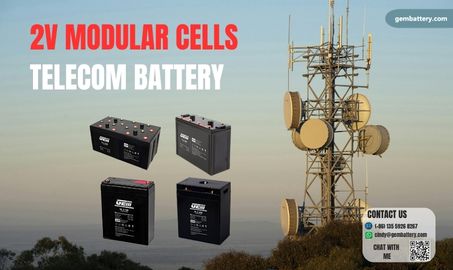 GEMBATTERY GL Series 2V Cells: Reliable AGM VRLA Energy Storage for Telecommunication Systems