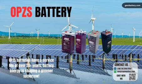 GEMBATTERY OPzS Series: Proven Flooded Tubular Battery for High-Reliability Solar and Wind Power Storage
