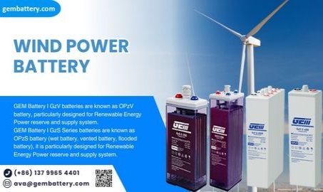 GEMBATTERY Batterien für Windenergiespeichersysteme – Zuverlässige Energie für nachhaltige Windanwendungen